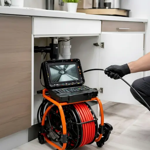 Sewer camera inspection Mesa - HD pipe inspection equipment with monitor display