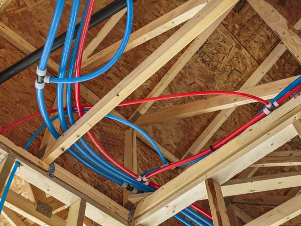 Whole house repiping Mesa - PEX water supply lines in attic installation